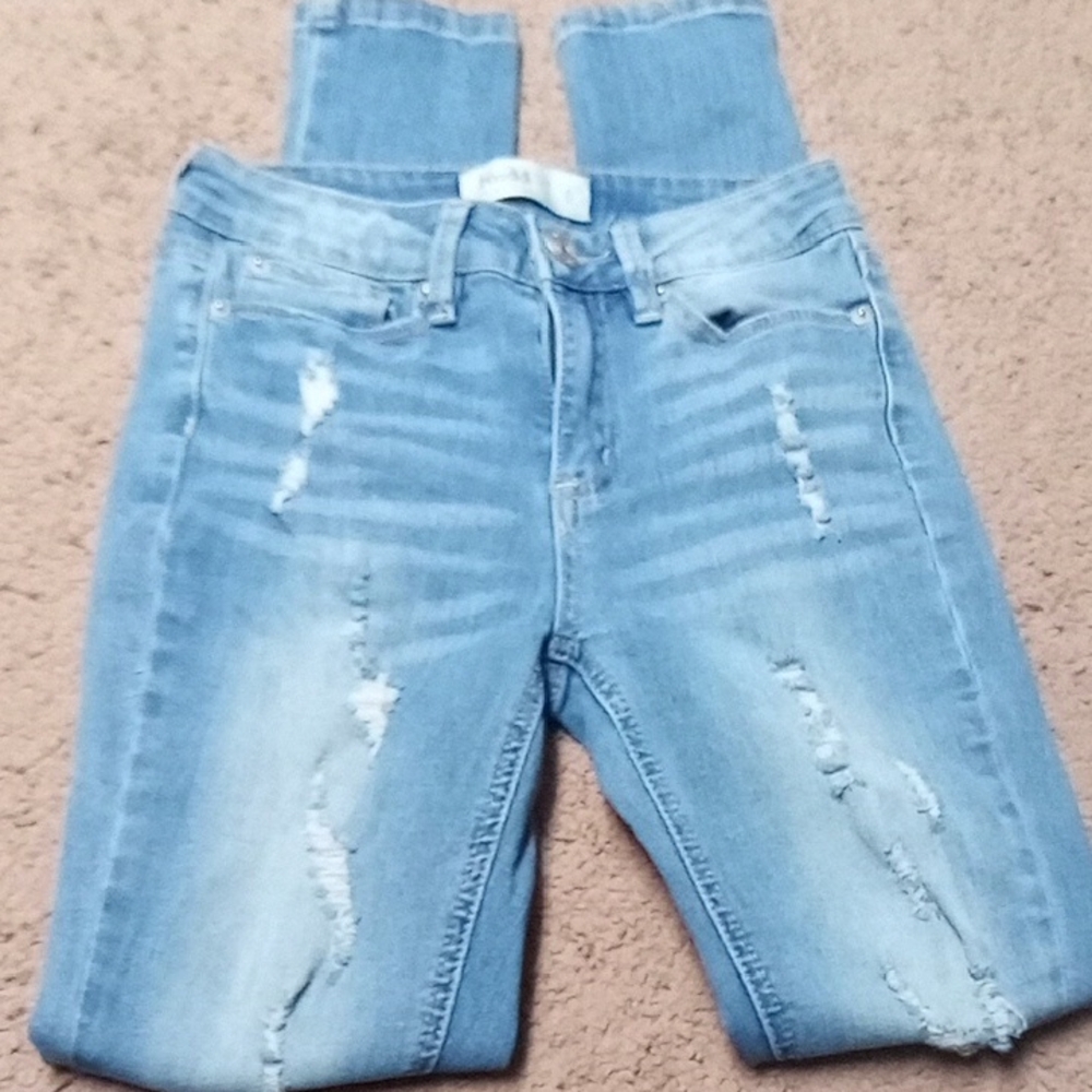 Mudd Women's Distressed Denim Boyfriend Jeans